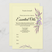 Uitnodiging voor etherische olieklas (Voorkant / Achterkant)