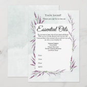 Uitnodiging voor etherische olieklas (Voorkant / Achterkant)