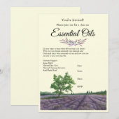 Uitnodiging voor etherische olieklas (Voorkant / Achterkant)