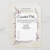 Uitnodiging voor etherische olieklas (Voorkant / Achterkant)