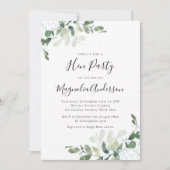 Uitnodiging voor Eucalyptus Hen Party (Voorkant)