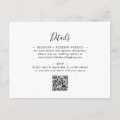 Uitnodiging voor Eucalyptus-thema bruiloftsfeest ' (Achterkant)