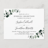 Uitnodiging voor Eucalyptus-thema bruiloftsfeest ' (Voorkant)