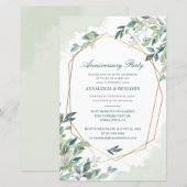 Uitnodiging voor Eucalyptus Weddenschap Jubileum (Voorkant / Achterkant)