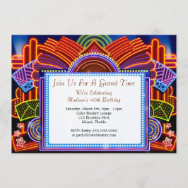 Uitnodiging voor evenement 'A Night Out 7" x 5"