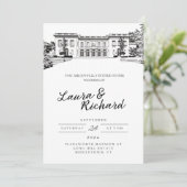 Uitnodiging voor evenement in Wadsworth Mansion Co (Staand voorkant)