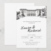 Uitnodiging voor evenement in Wadsworth Mansion Co (Voorkant / Achterkant)