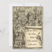 Uitnodiging voor evenementen in Wonderland (Achterkant)