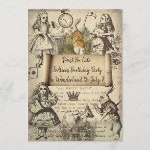 Uitnodiging voor evenementen in Wonderland