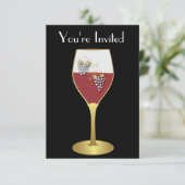 Uitnodiging voor evenementen van glas uit de linie (Staand voorkant)