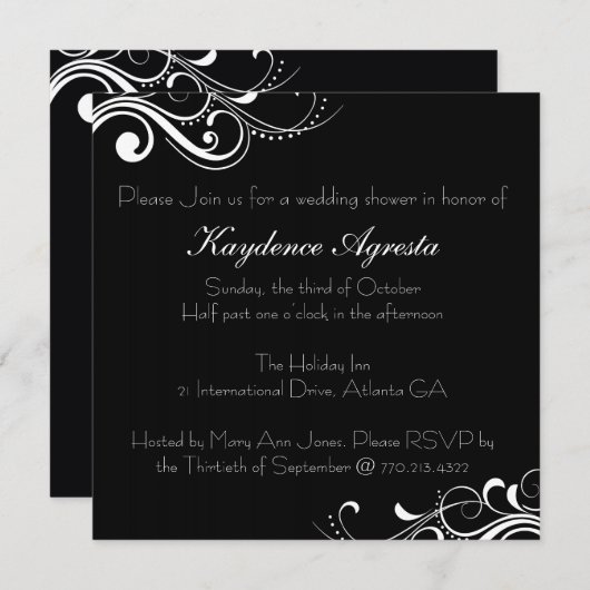 Uitnodiging voor Everduurzame Love Wedding (Voorkant / Achterkant)