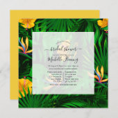 Uitnodiging voor externe tropische virtuele douche (Voorkant / Achterkant)