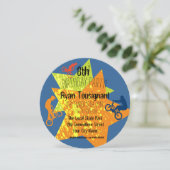 Uitnodiging voor extreme wandelende verjaardag (Staand voorkant)