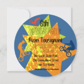 Uitnodiging voor extreme wandelende verjaardag (Voorkant)