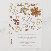 Uitnodiging voor 'Fall In Love'-feestje, (Voorkant / Achterkant)