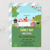 Uitnodiging voor familiedag (Voorkant / Achterkant)