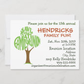 Uitnodiging voor familiereünie (Voorkant)