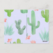 Uitnodiging voor familiereünie met Cactus-thema (Achterkant)