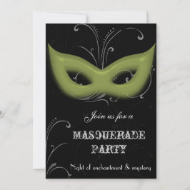 Uitnodiging voor fantasie-masqueradefeest