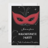 Uitnodiging voor Fantasy Masquerade-feest (Voorkant)