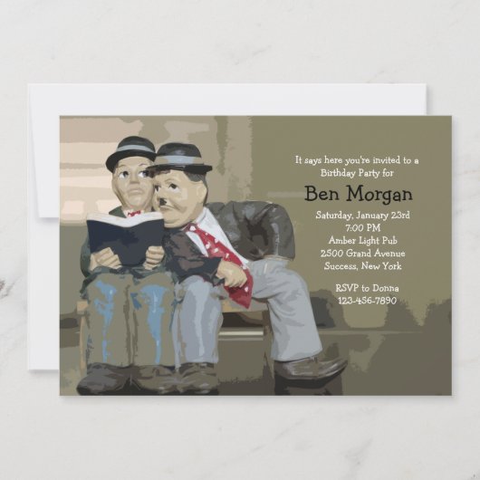 Uitnodiging voor favoriete Comedians (Voorkant)