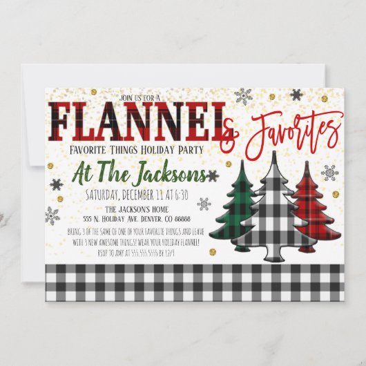 Uitnodiging voor Favoriete Dingen (Voorkant)