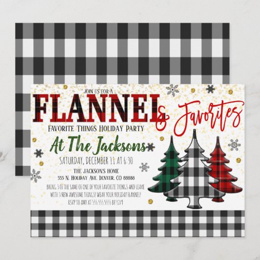 Uitnodiging voor Favoriete Dingen (Voorkant / Achterkant)