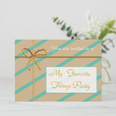 Uitnodiging voor Favoriete Dingen (Staand voorkant)