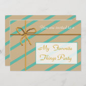 Uitnodiging voor Favoriete Dingen (Voorkant / Achterkant)