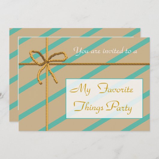 Uitnodiging voor Favoriete Dingen (Voorkant / Achterkant)