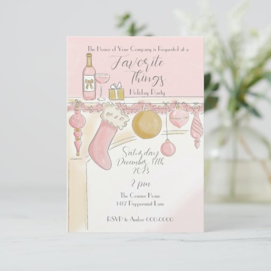 Uitnodiging voor favoriete evenementen (Staand voorkant)