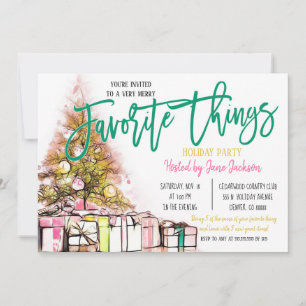 Uitnodiging voor favoriete kerstfeestjes