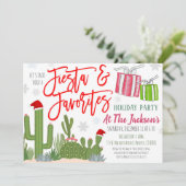 Uitnodiging voor favoriete kerstfeestjes, Christus (Staand voorkant)