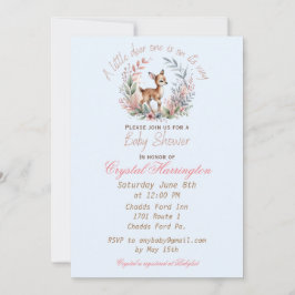 Uitnodiging voor Fawn Baby shower
