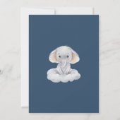 Uitnodiging voor feest baby jongen (Achterkant)