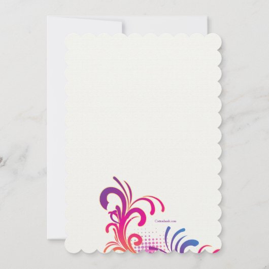 Uitnodiging voor Feest Draaikolken (Achterkant)