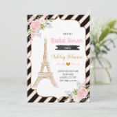 Uitnodiging voor feest in Parijs (Staand voorkant)