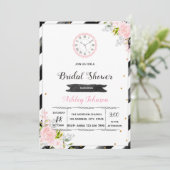 Uitnodiging voor feest rond de klok (Staand voorkant)