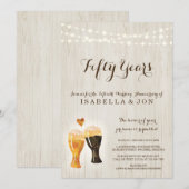 Uitnodiging voor feest ter ere van het jubileum va (Voorkant / Achterkant)