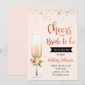 Uitnodiging voor feest voor de aanstaande bruid (Voorkant / Achterkant)