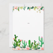 Uitnodiging voor feest voor koppels, fiesta thema (Achterkant)