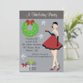 Uitnodiging voor feestdag (Staand voorkant)