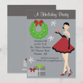 Uitnodiging voor feestdag (Voorkant / Achterkant)