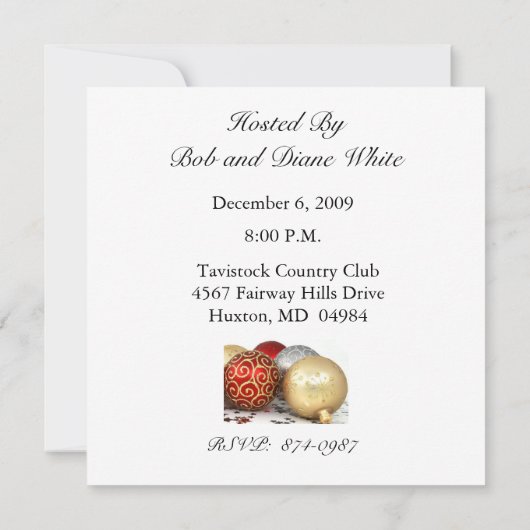 Uitnodiging voor feestdag (Achterkant)