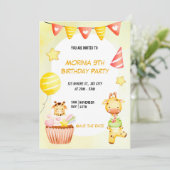 Uitnodiging voor feestdag (Staand voorkant)