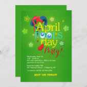 Uitnodiging voor feestdag april (Voorkant / Achterkant)