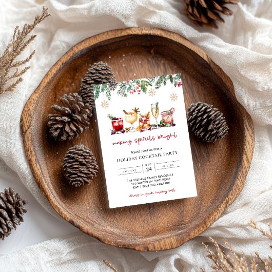 Uitnodiging voor feestdag Cocktail Party