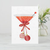 Uitnodiging voor feestdag Cocktail Party (Staand voorkant)