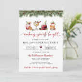 Uitnodiging voor feestdag Cocktail Party (Staand voorkant)