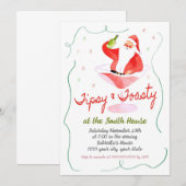 Uitnodiging voor feestdag Cocktail Party (Voorkant / Achterkant)